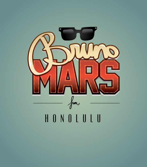 Typographie Bruno Mars