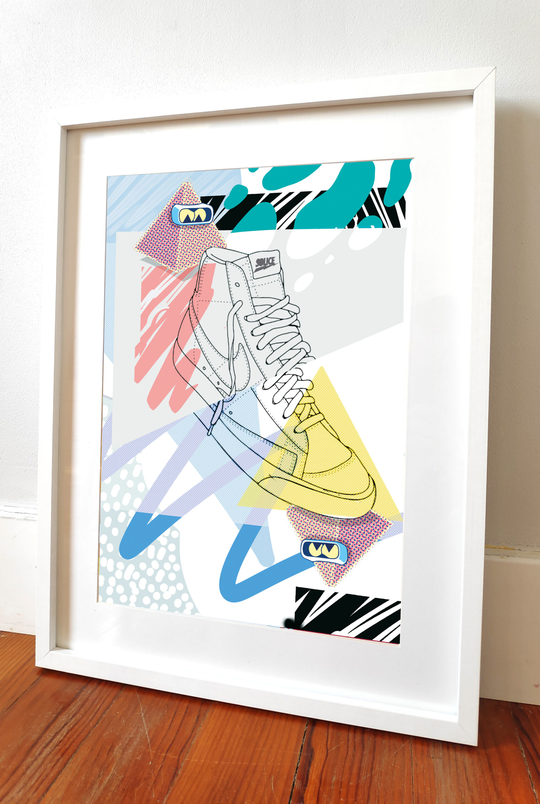 Poster Nike Blazer A3 - SoLiCe CAEN Artiste - Décoration