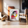 Affiche A3 femme cubisme street art SoLiCe