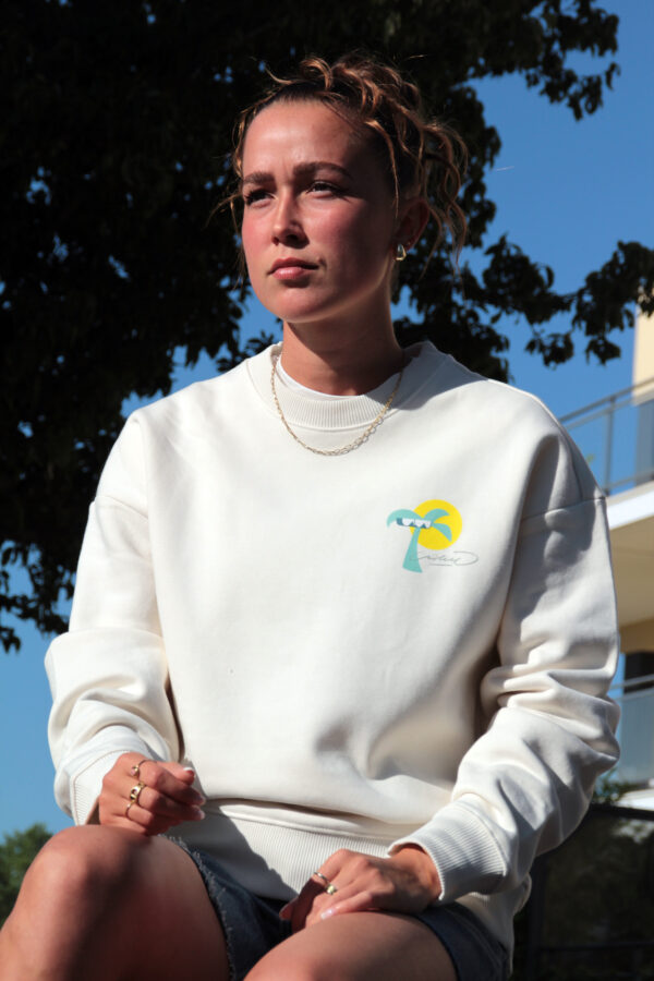 Sweat été palmier couleur ivoire SoLiCe – Image 7