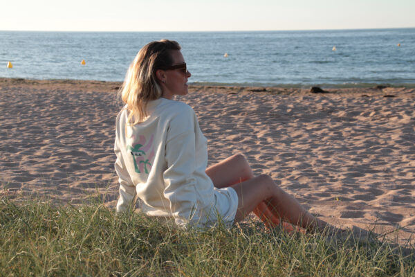 Sweat été palmier couleur ivoire SoLiCe – Image 5