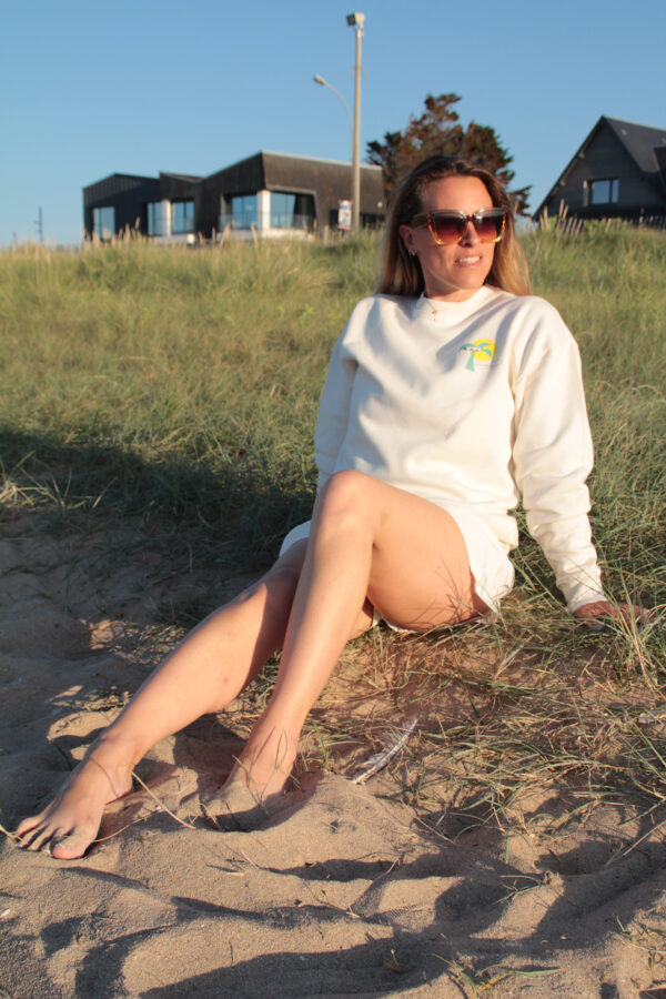 Sweat été palmier couleur ivoire SoLiCe – Image 6