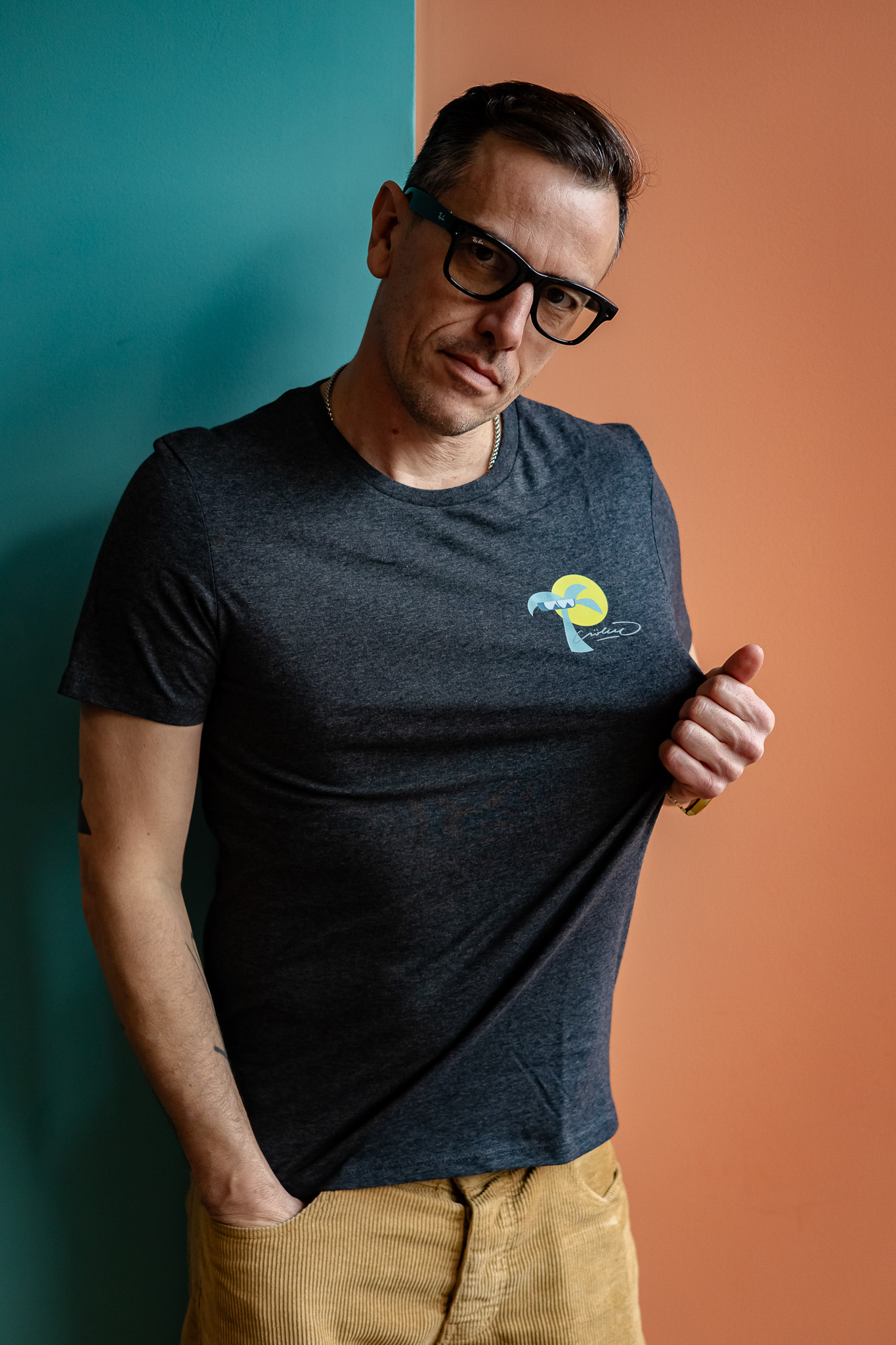 Tee shirt Gris Palmier – Image 3