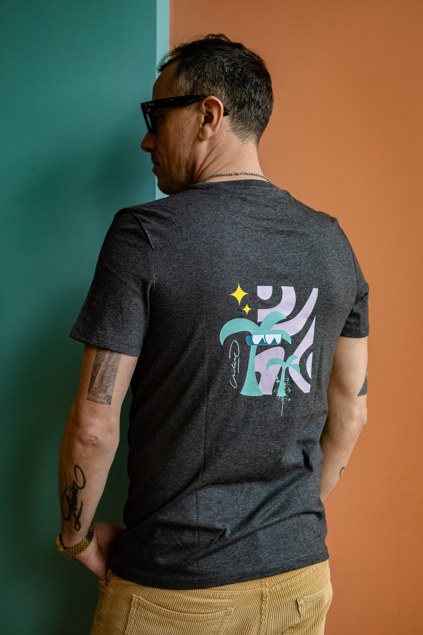 Tee shirt Gris Palmier – Image 4