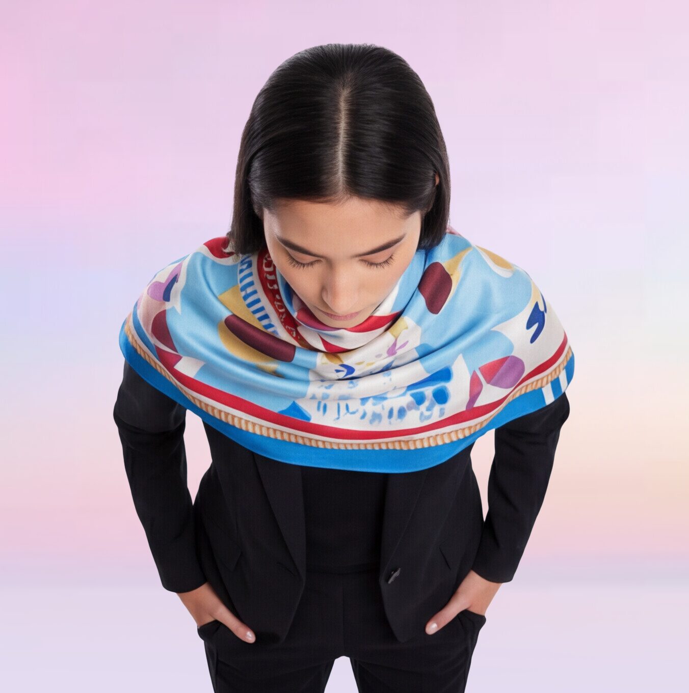 Foulard SoLiCe Colombes Paix – Image 6