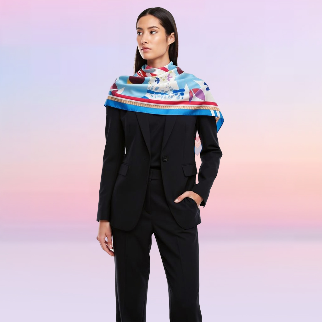 Foulard SoLiCe Colombes Paix – Image 7