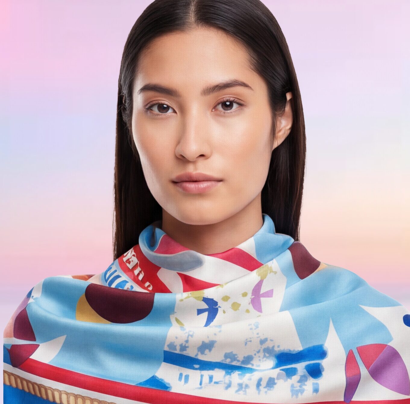 Foulard SoLiCe Colombes Paix