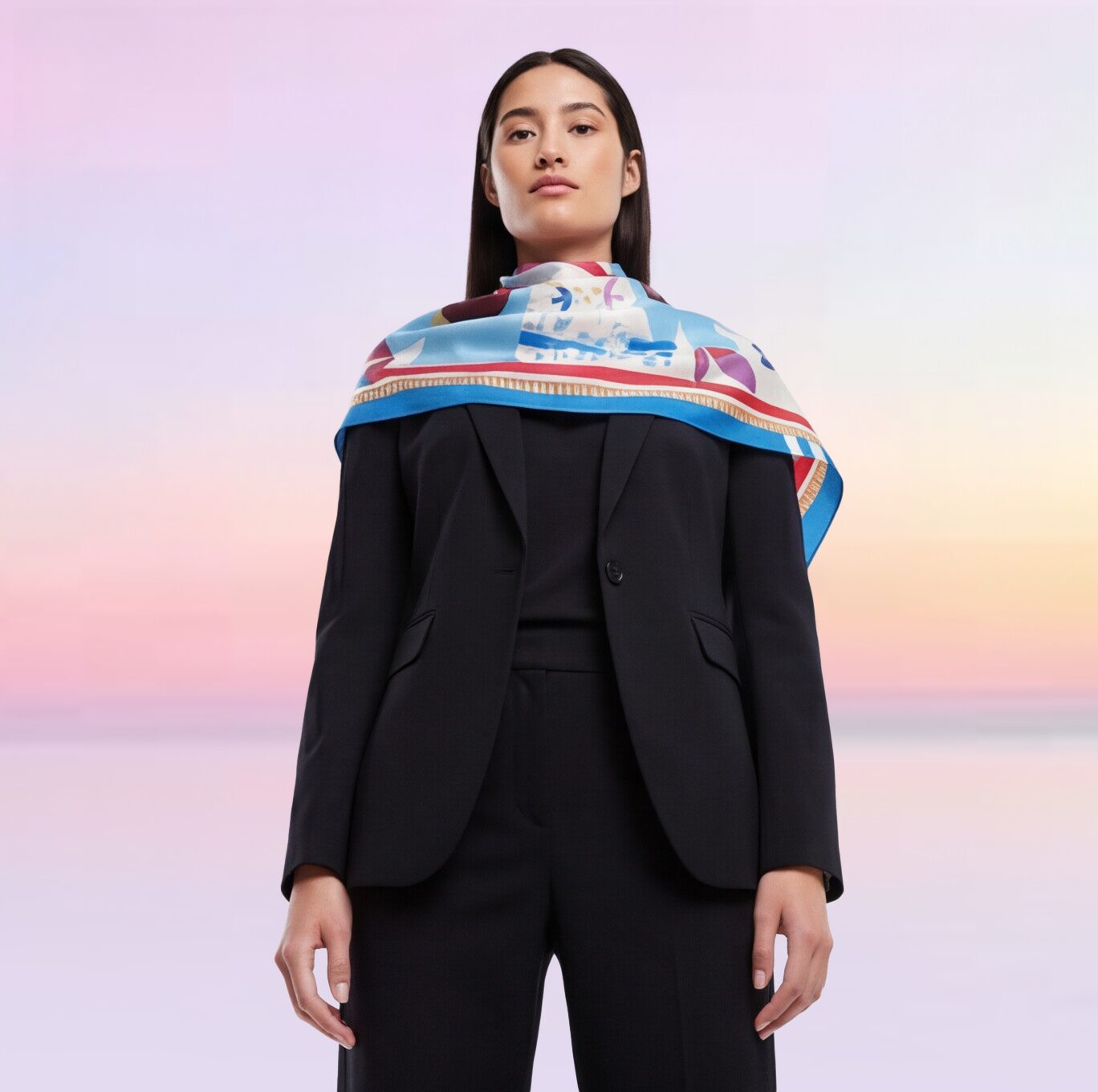 Foulard SoLiCe Colombes Paix – Image 5