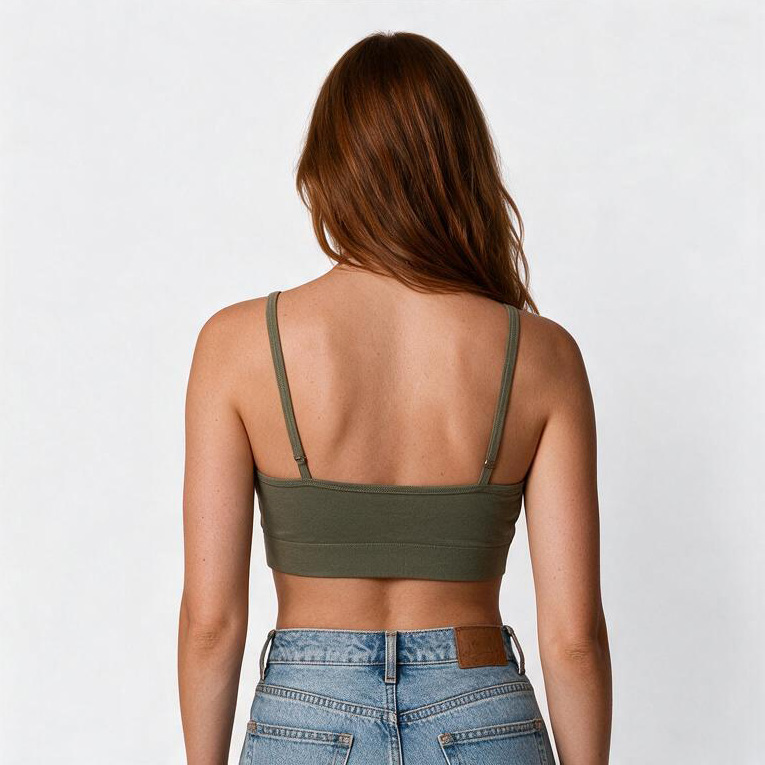 Débardeur femme vert kaki Colombes – Image 4