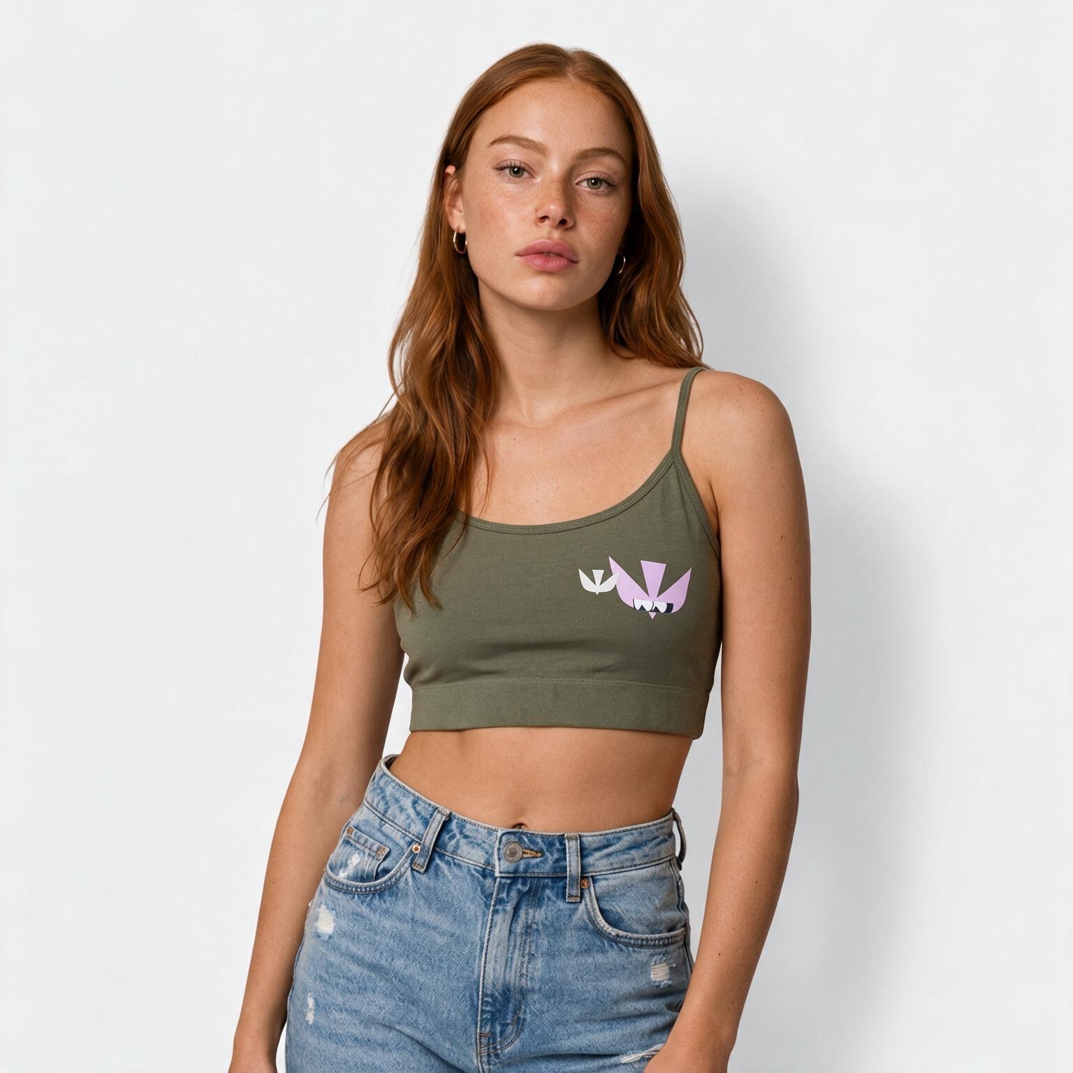 Débardeur femme vert kaki Colombes – Image 6