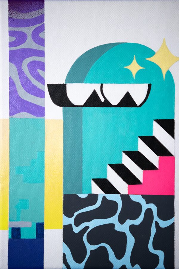 Toile Escape arche cadre fluo – Image 4