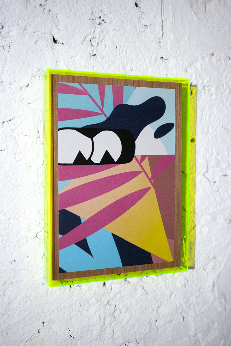 cadre fluo végétal solice