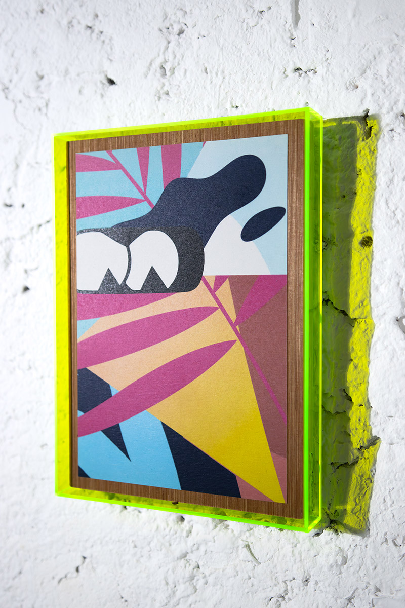 Cadre fluo impression HD sur bois Végétal SoLiCe – Image 2