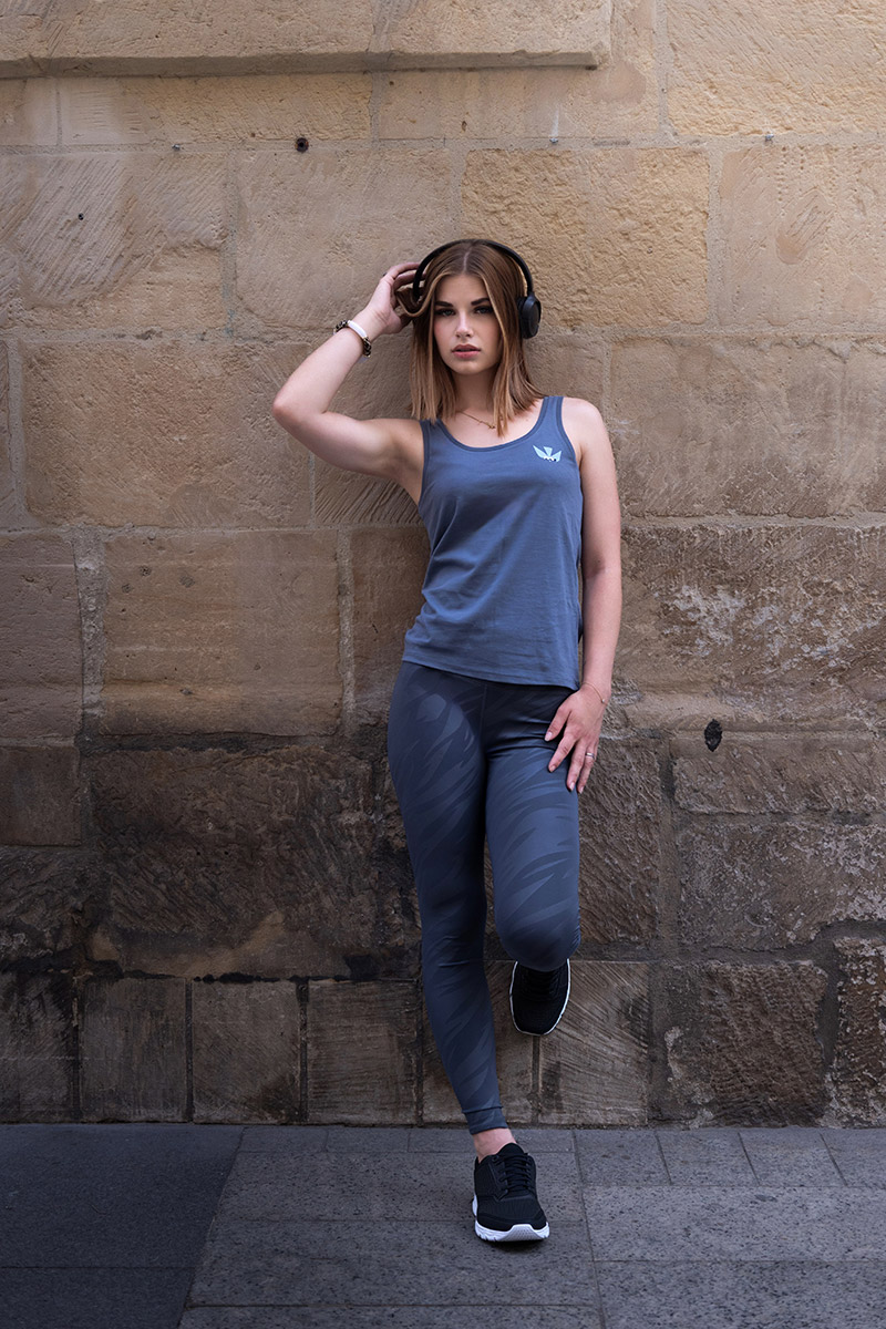 Legging femme gris zèbre - SoLiCe – Image 2
