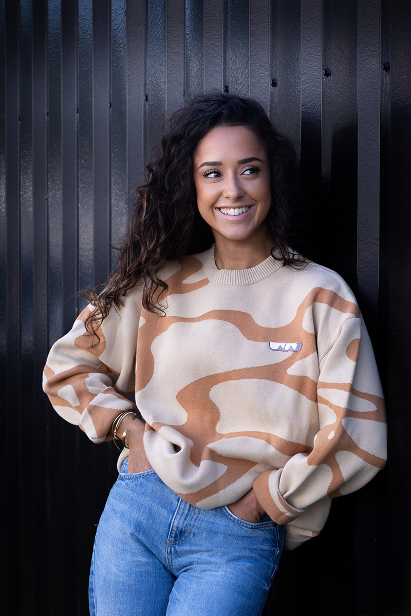 Pull beige vagues SoLiCe – Image 2