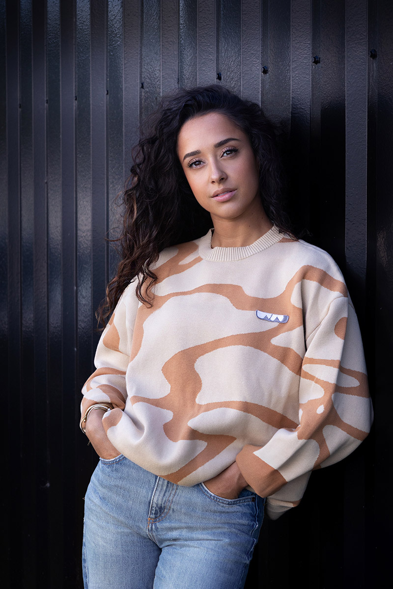 Pull beige vagues SoLiCe – Image 4