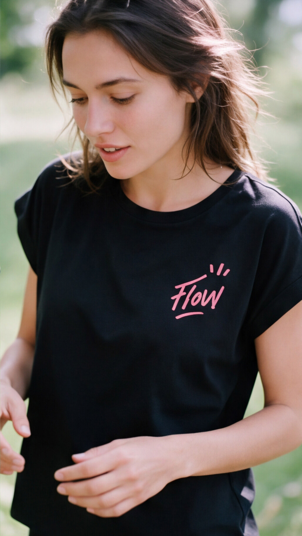 Débardeur femme noir Flow – Image 2