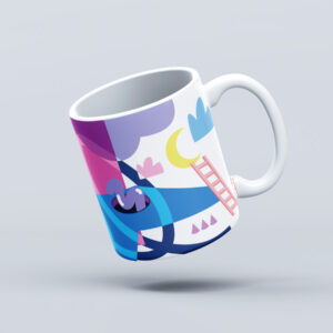 mug tasse flat design solice