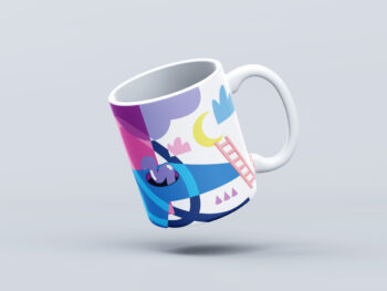 mug tasse flat design solice