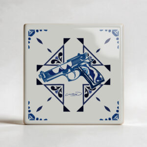 ceramique pistol azulejo
